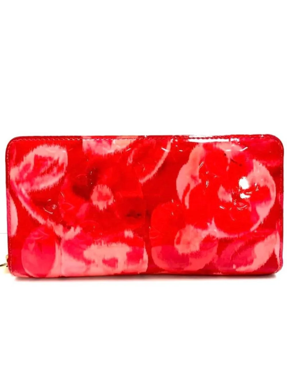 Louis Vuitton Vernis Ikat Flower Zippy Wallet Rose